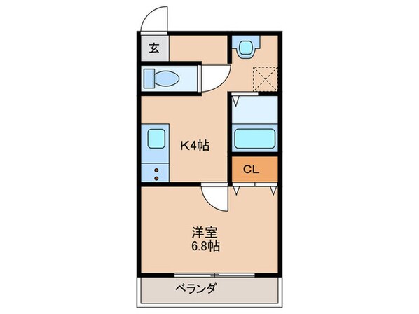 ヴィラナリー放出の物件間取画像